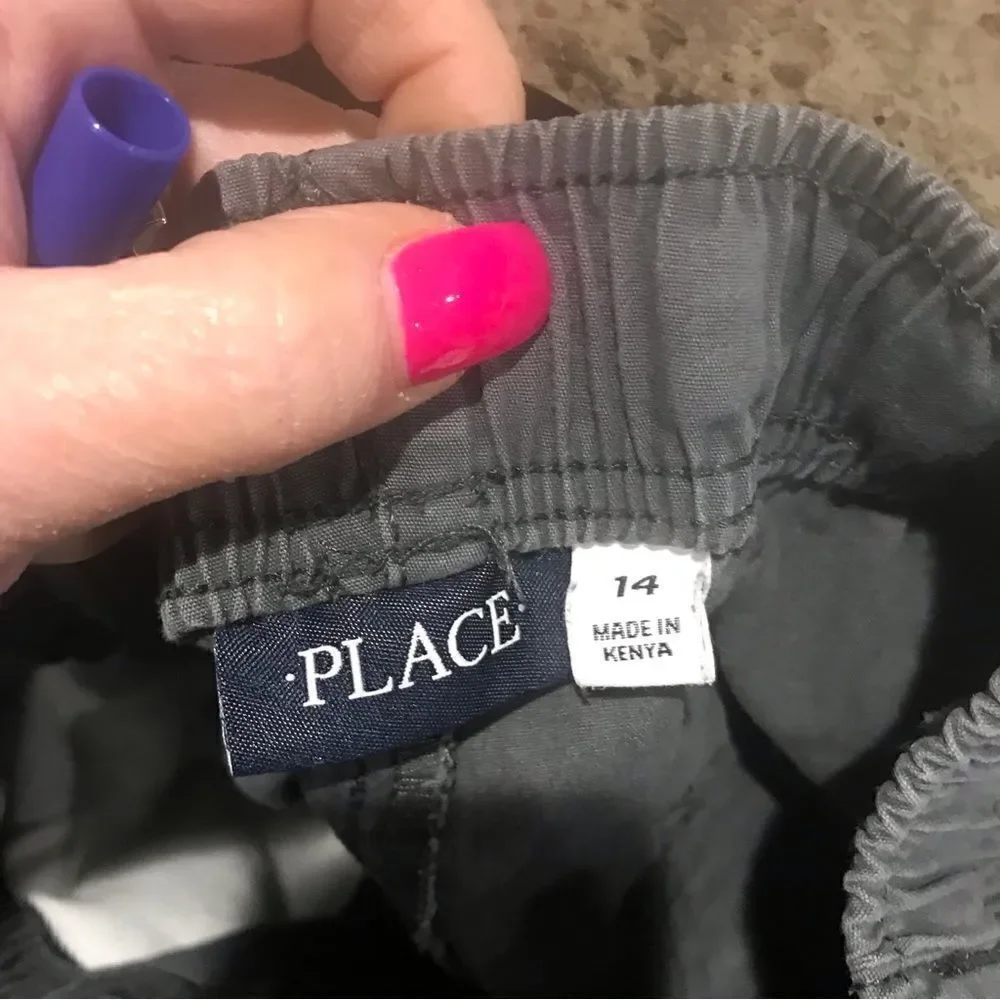 The Children's Place Girls Green Joggers Size 14